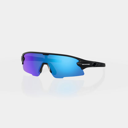 Strider Glacier sunglasses from a front three-quarter angle on a pale studio background